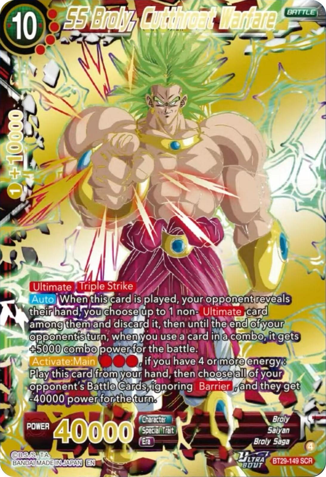 SS Broly, Cutthroat Warfare BT29-149