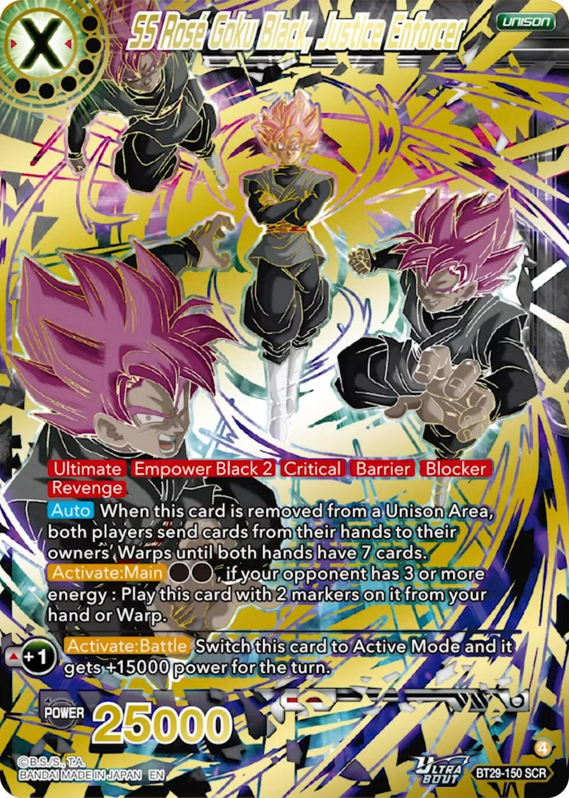 SS Rose Goku Black, Justice Enforcer BT29-150