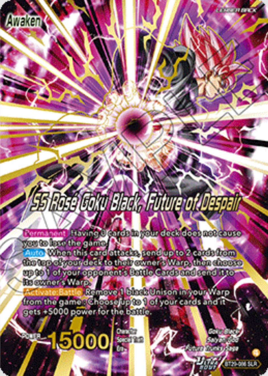 Goku Black // SS Rose Goku Black, Future of Despair [SLR] BT29-086