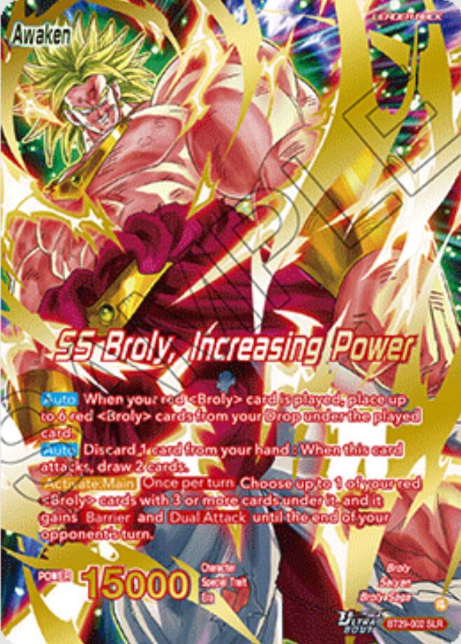 Broly // SS Broly, Increasing Power [SLR] BT29-002