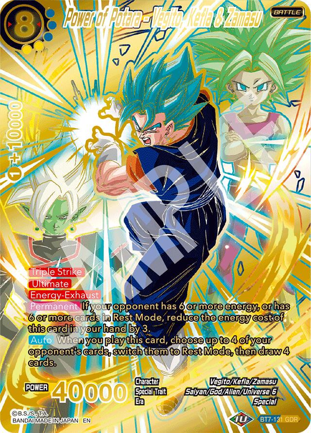 Power of Potara - Vegito, Kefla & Zamasu [GDR] BT7-131