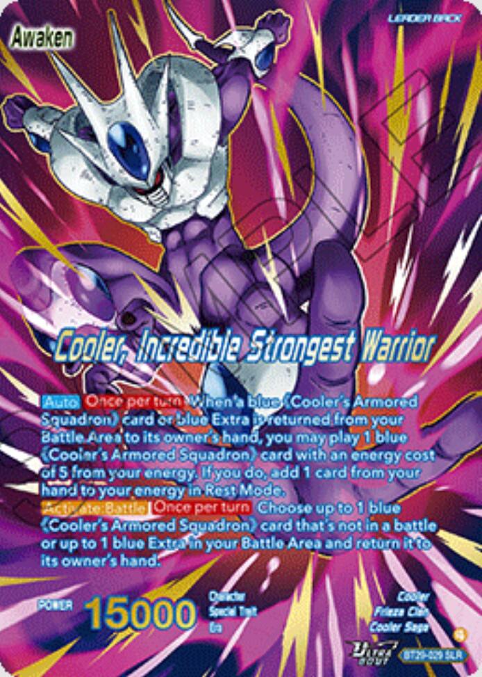 Cooler // Cooler, Incredible Strongest Warrior [SLR] BT29-029