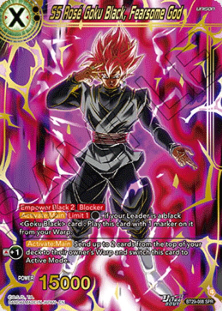SS Rose Goku Black, Fearsome God [SPR] BT29-088
