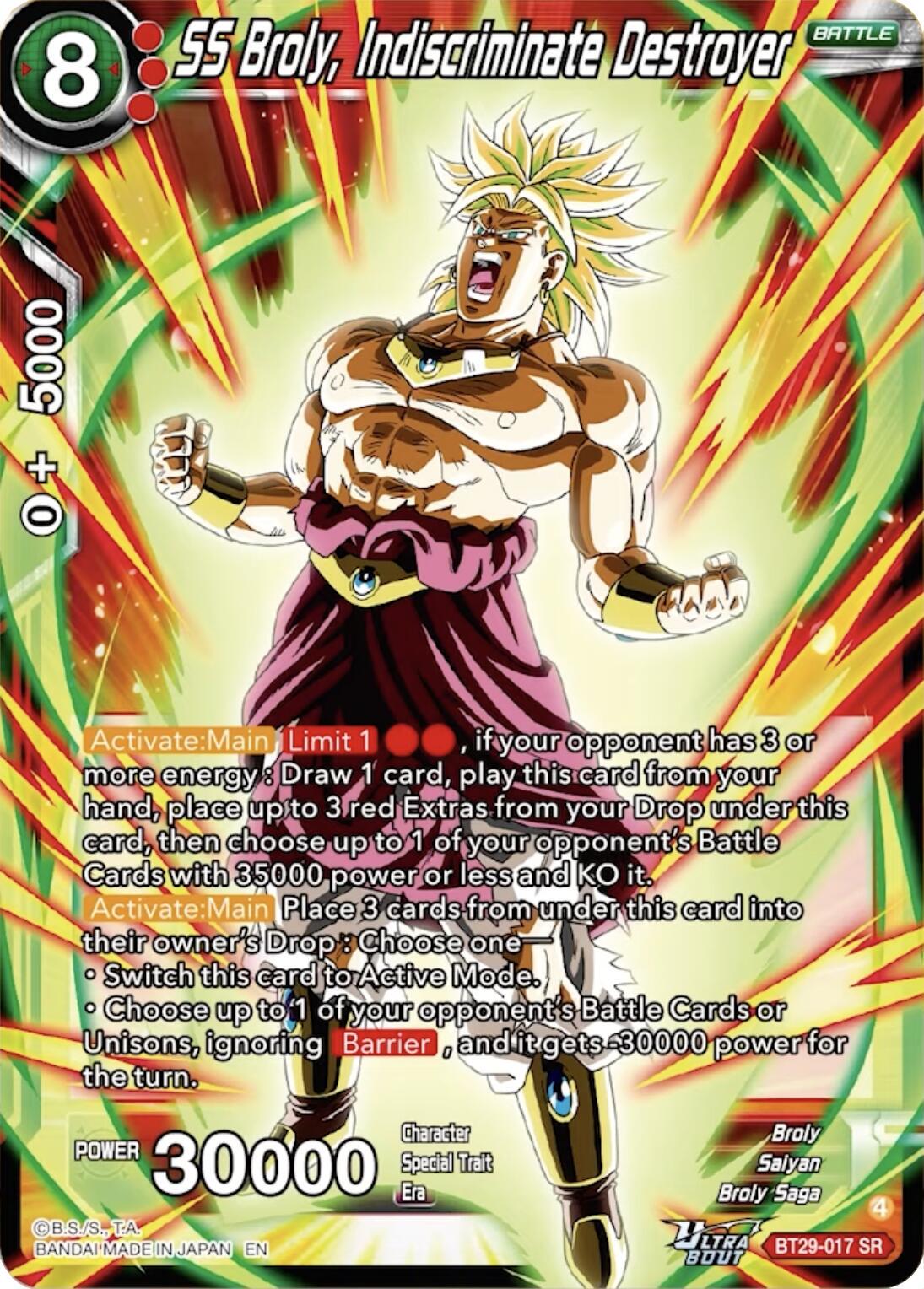 SS Broly, Indiscriminate Destroyer BT29-017