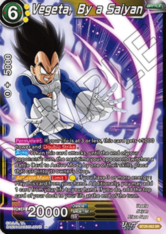 Vegeta, By a Saiyan BT29-063