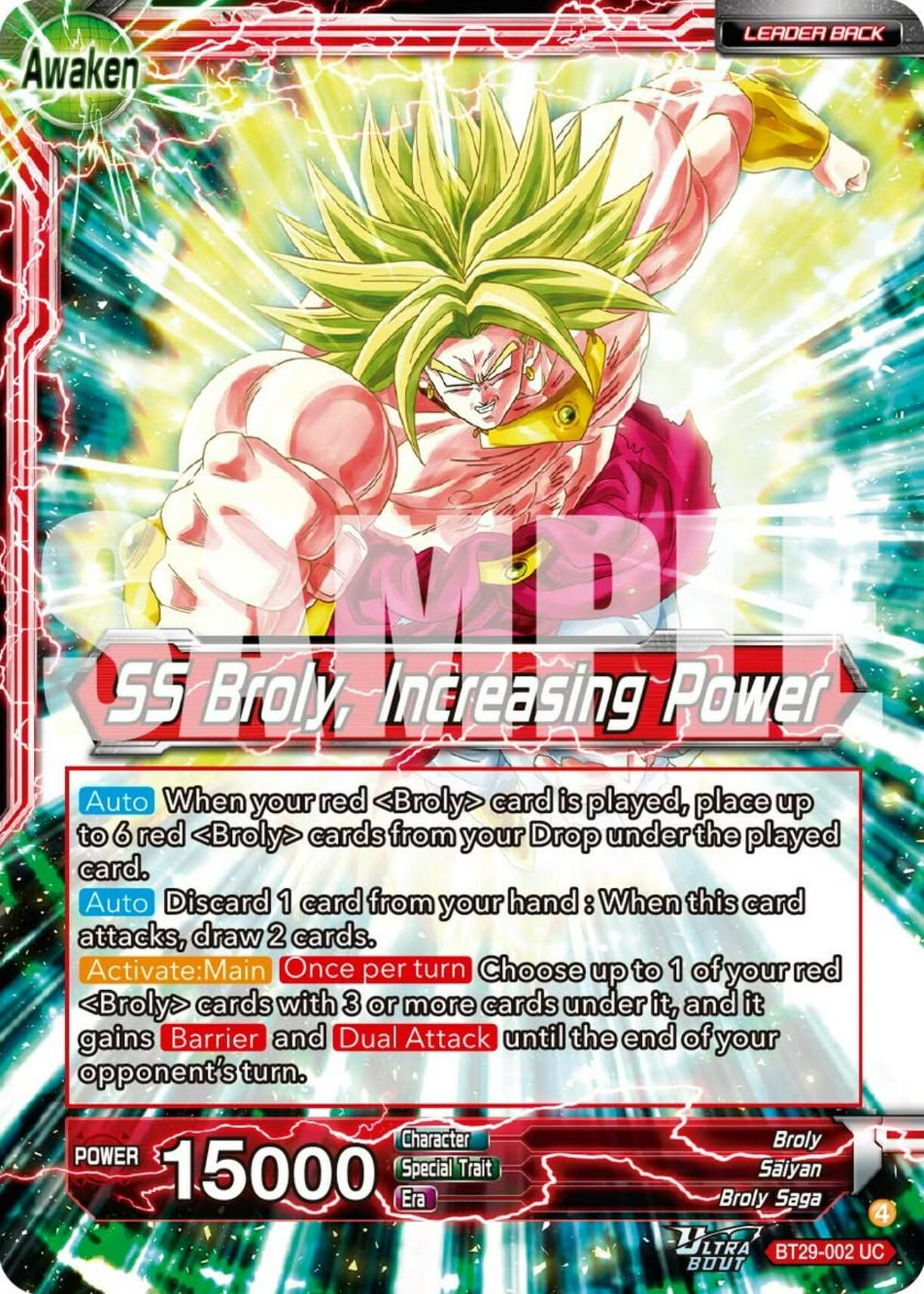 Broly // SS Broly, Increasing Power BT29-002