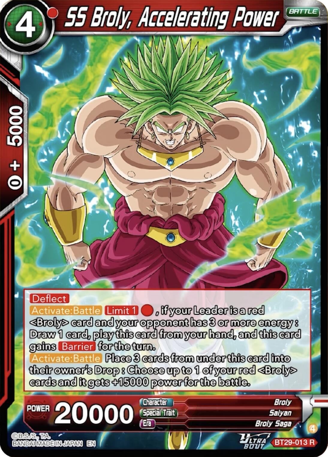 SS Broly, Accelerating Power BT29-013
