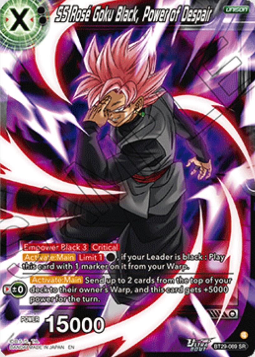 SS Rose Goku Black, Power of Despair BT29-089