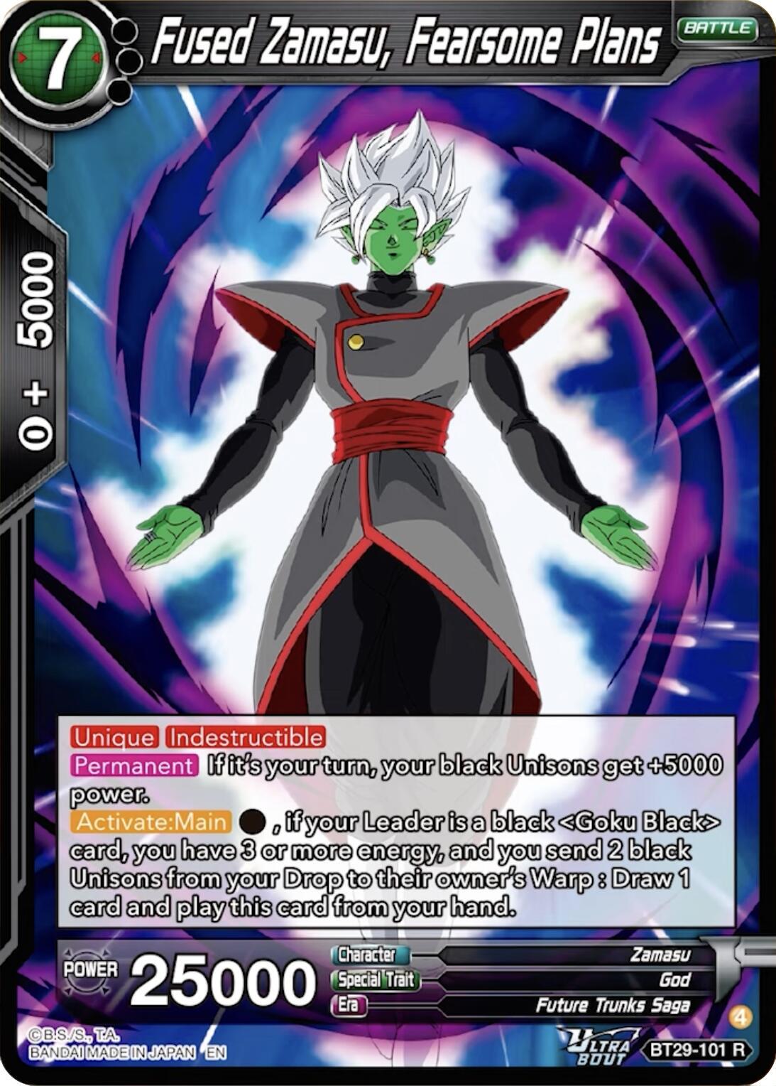 Fused Zamasu, Fearsome Plans BT29-101
