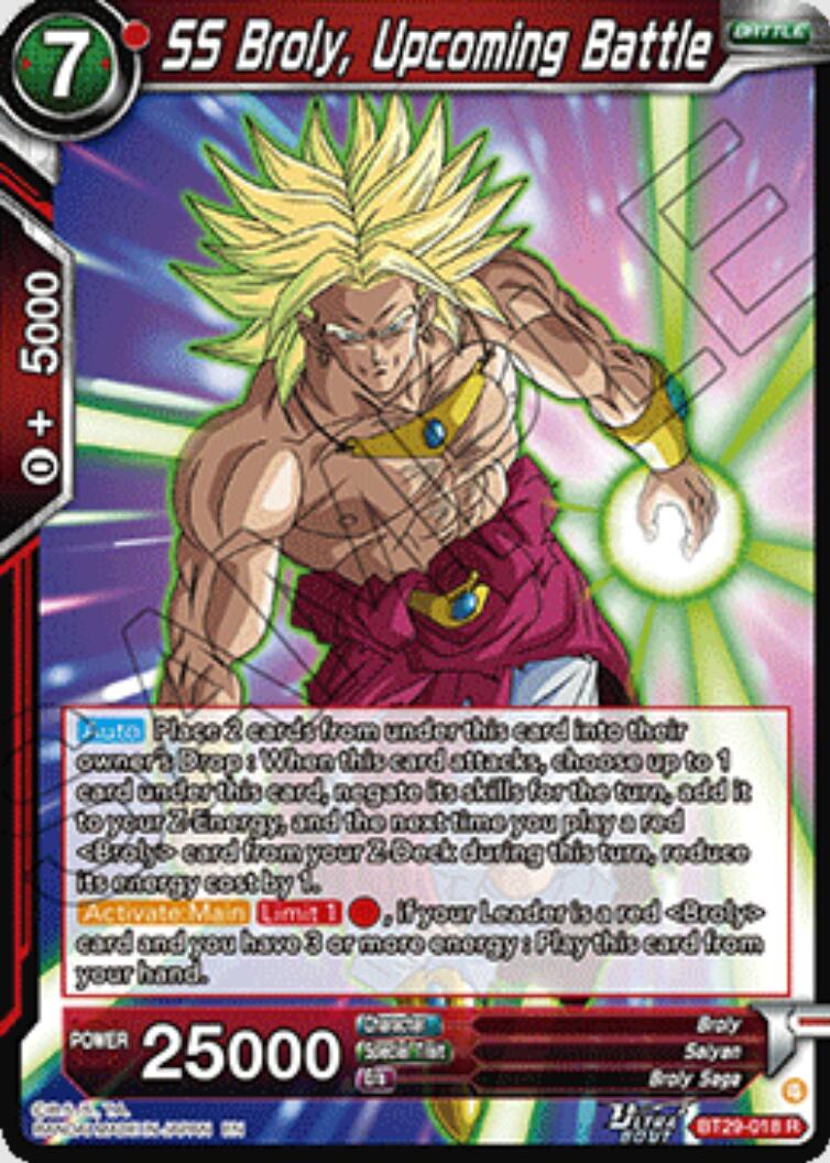 SS Broly, Upcoming Battle BT29-018