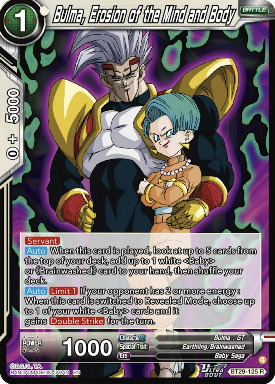 Bulma, Erosion of the Mind and Body BT29-125