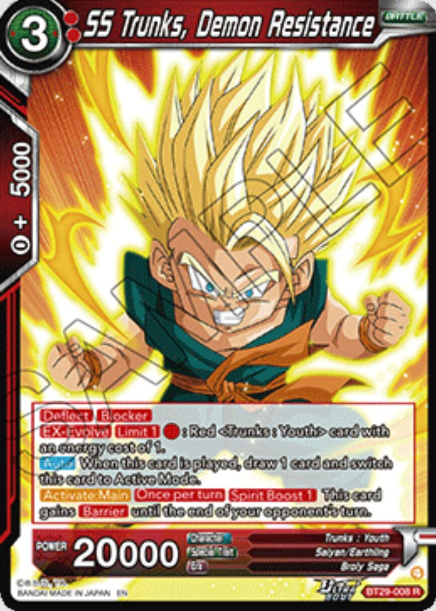 SS Trunks, Demon Resistance BT29-008