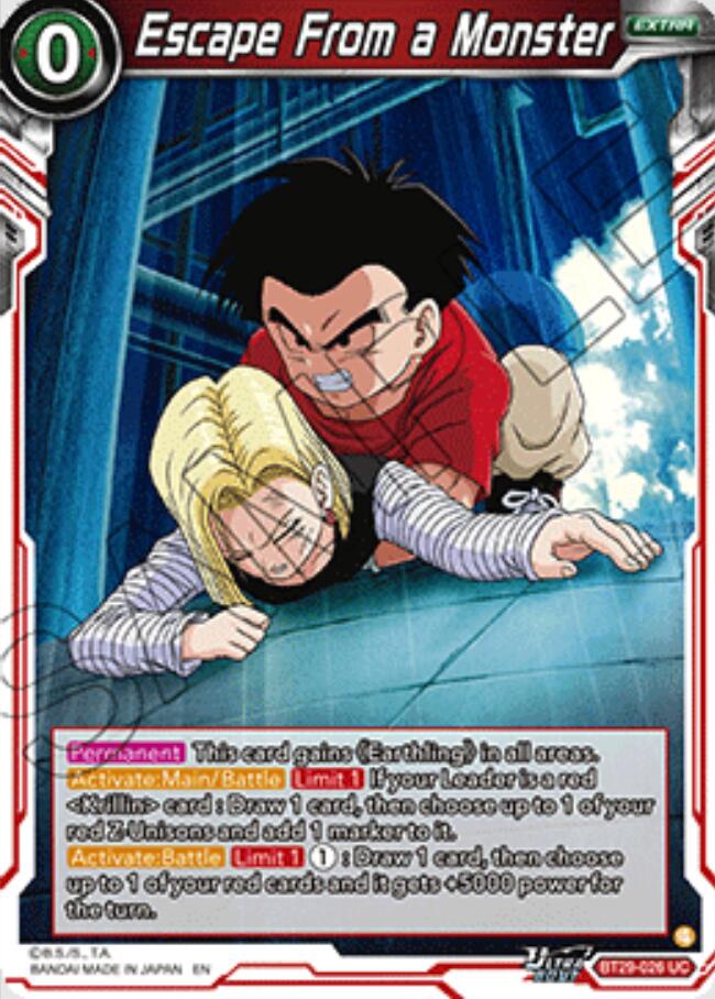 Escape From a Monster BT29-026
