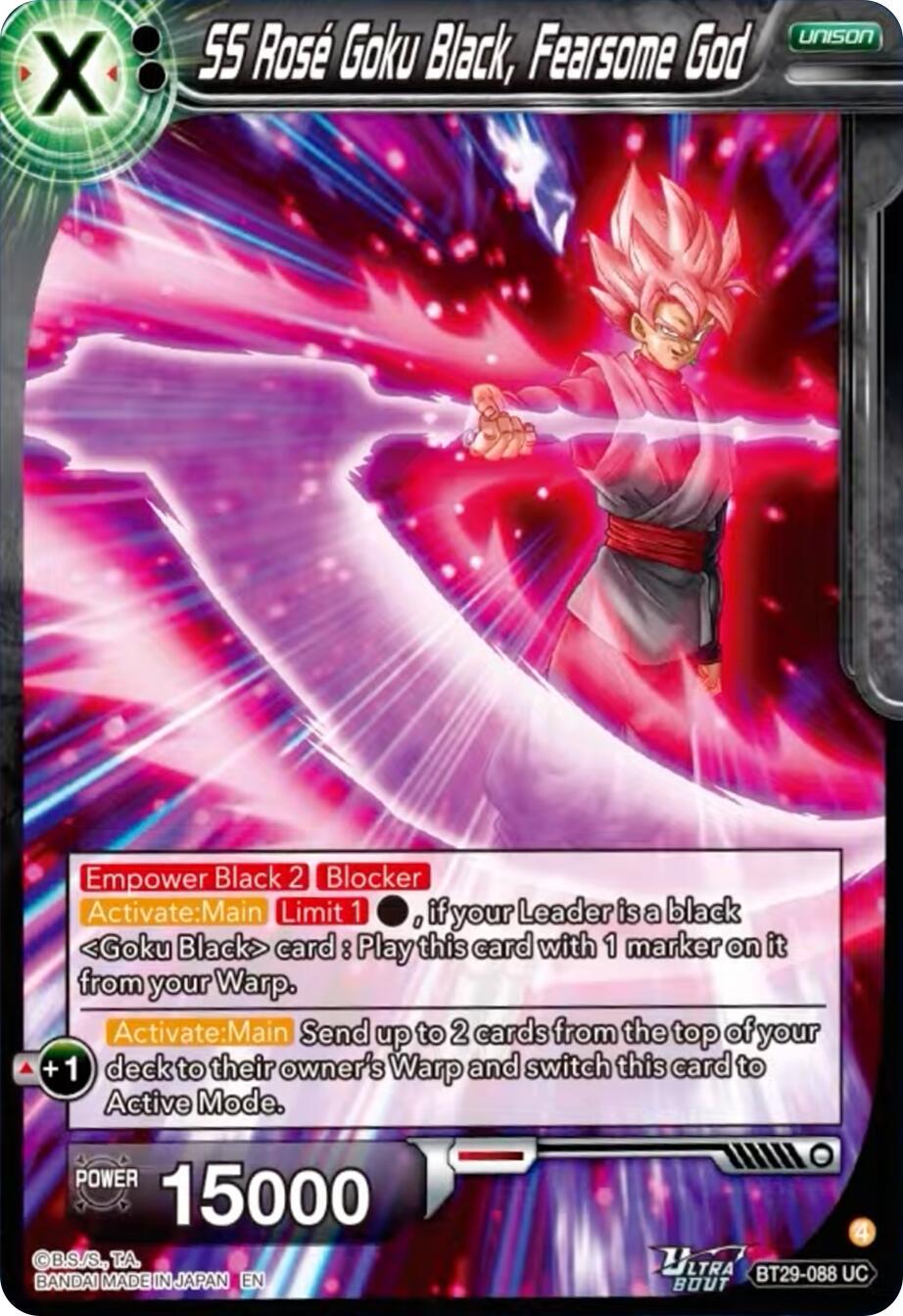 SS Rose Goku Black, Fearsome God BT29-088
