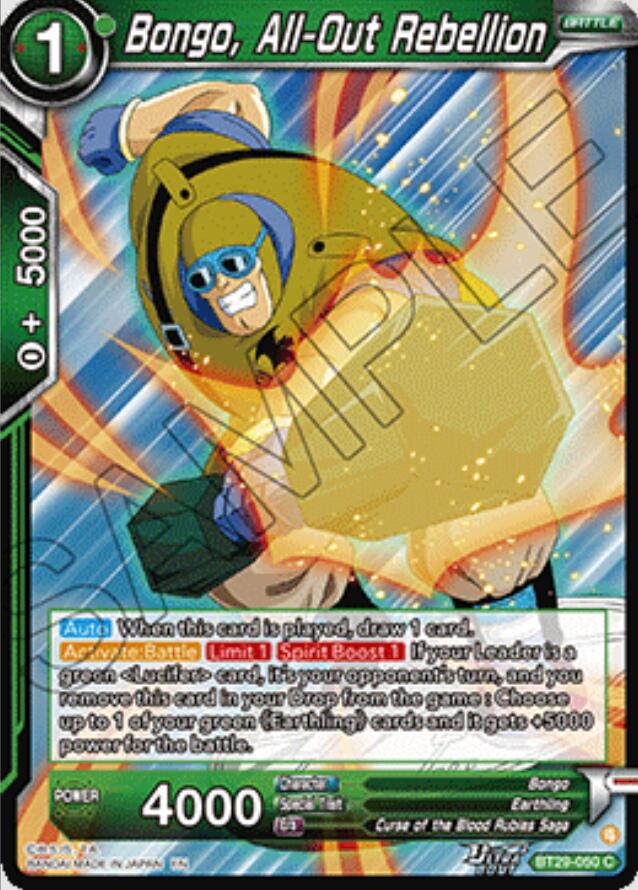 Bongo, All-Out Rebellion BT29-050