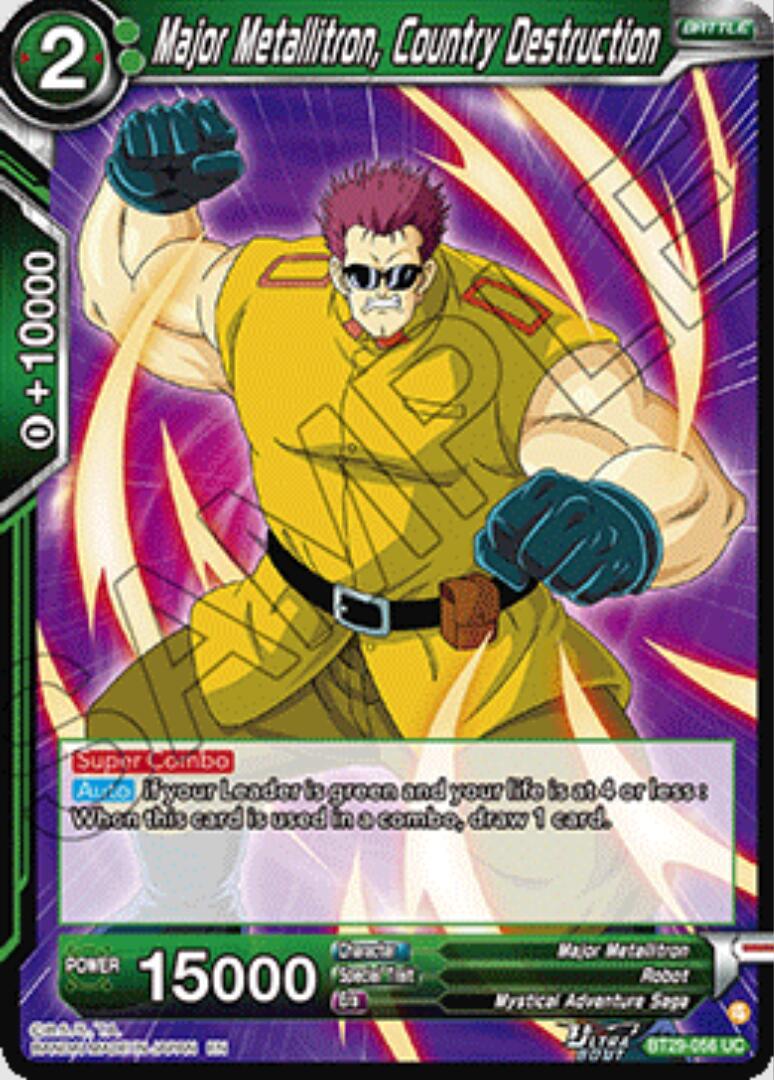 Major Metallitron, Country Destruction BT29-056