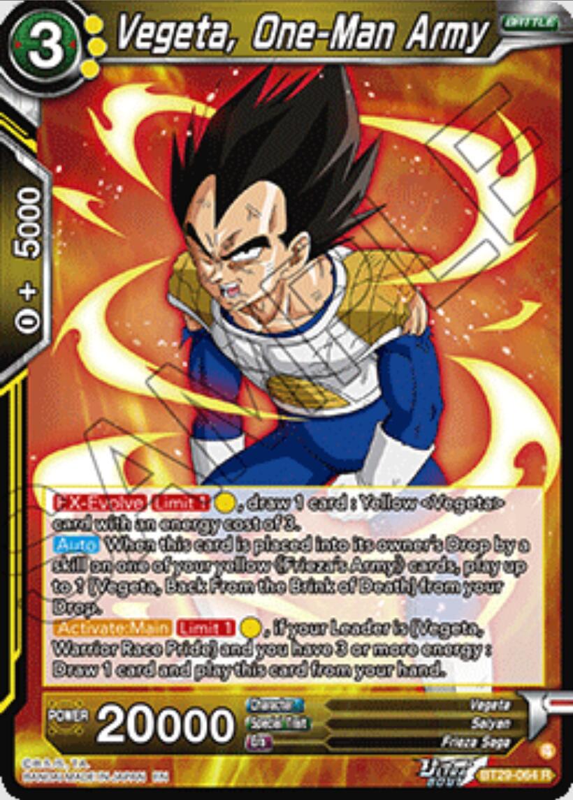 Vegeta, One-Man Army BT29-064