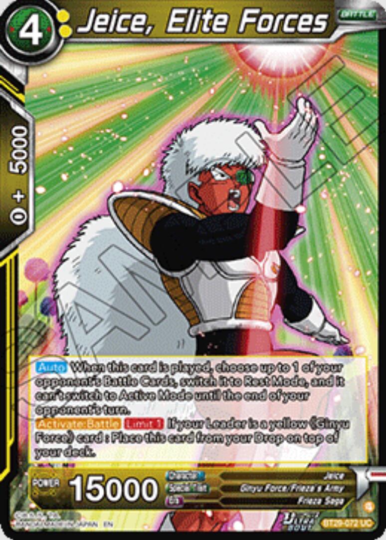 Jeice, Elite Forces BT29-072