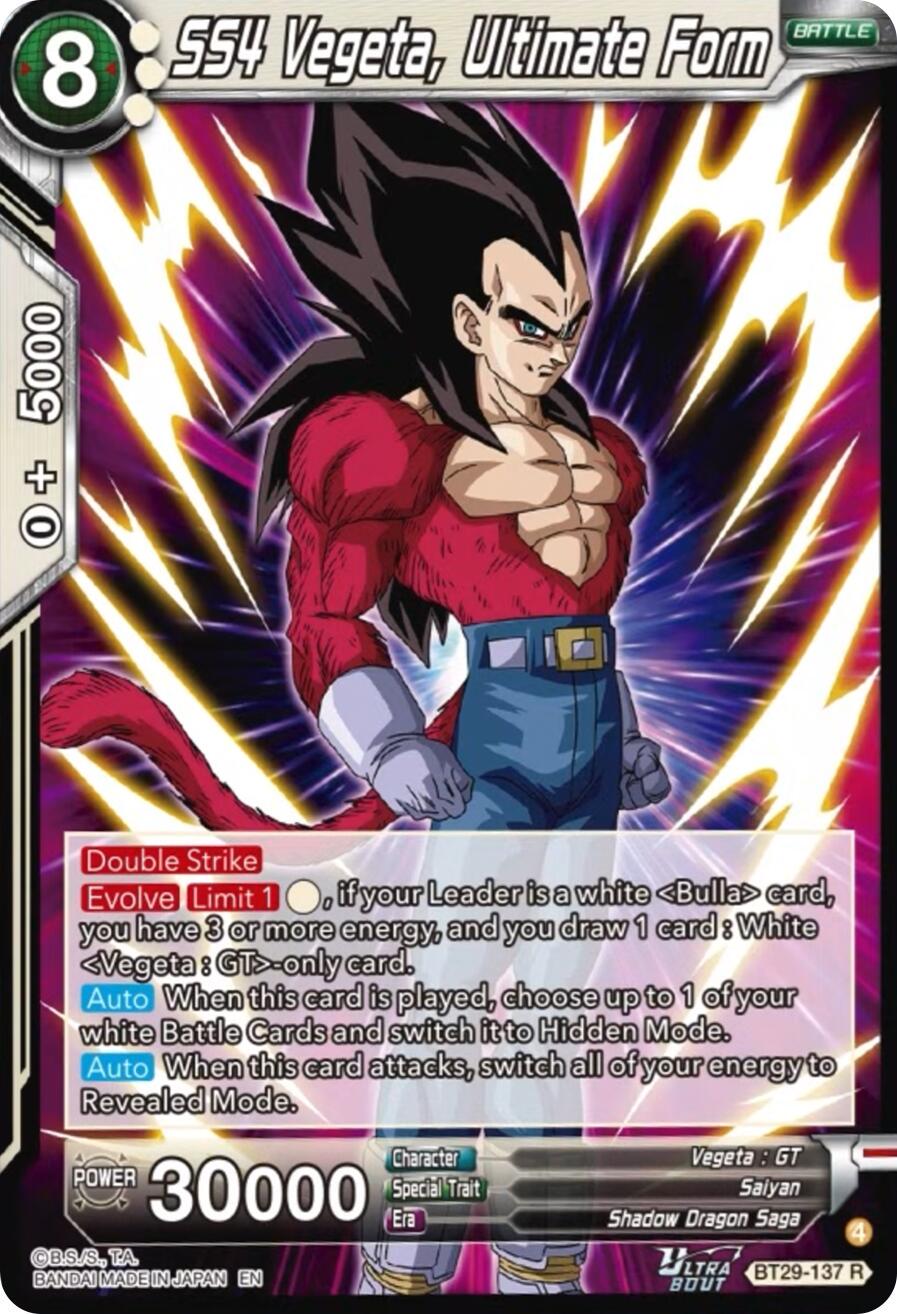SS4 Vegeta, Ultimate Form BT29-137