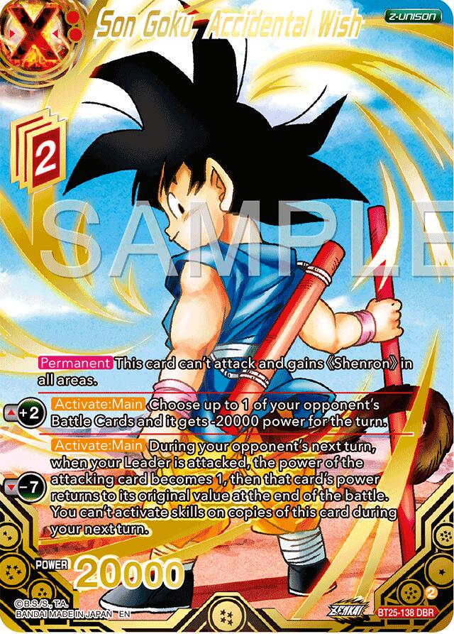 Son Goku, Accidental Wish [DBR Foil] BT25-138