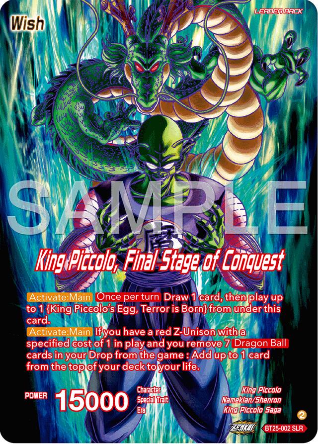 King Piccolo // King Piccolo, Final Stage of Conquest [SLR Foil] BT25-002