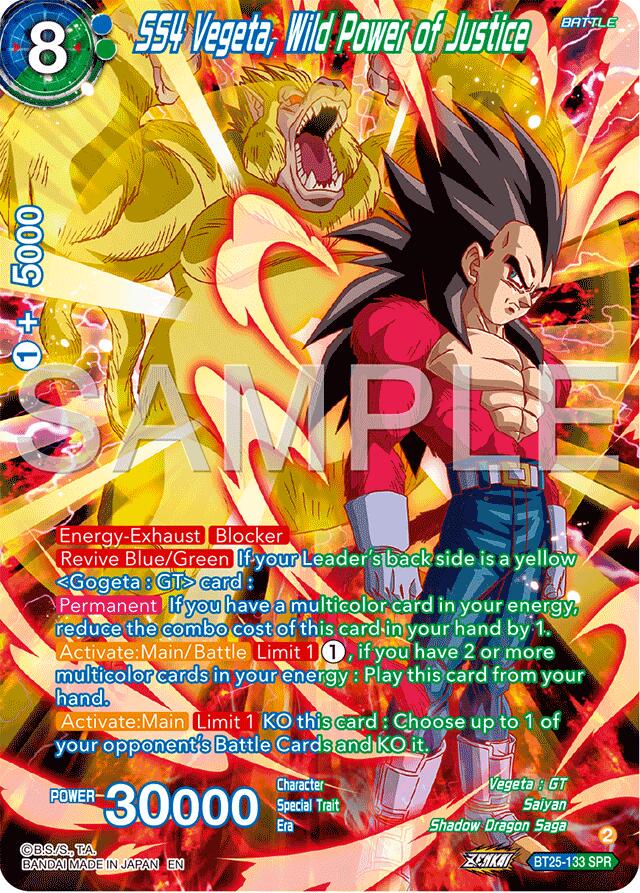 SS4 Vegeta, Wild Power of Justice [SPR] BT25-133