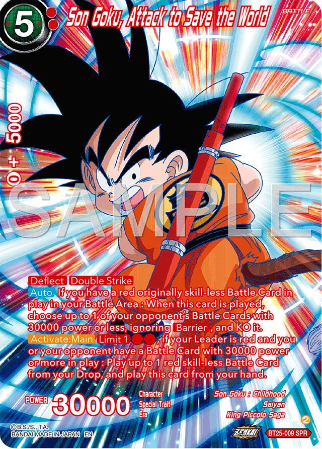 Son Goku, Attack to Save the World [SPR] BT25-009