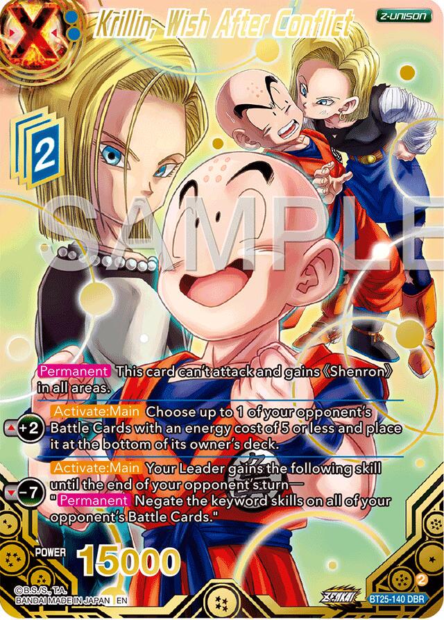 Krillin, Wish After Conflict [DBR Foil] BT25-140