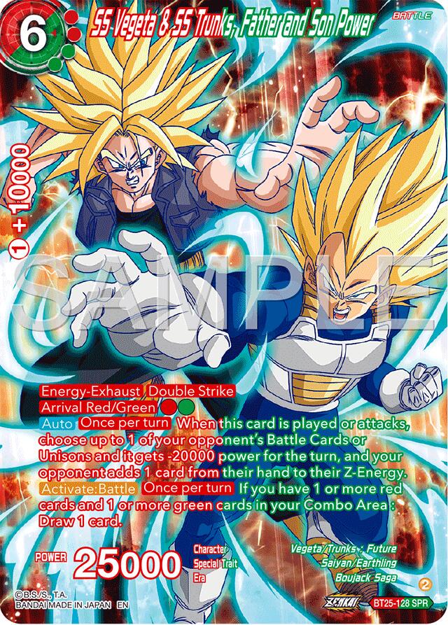 SS Vegeta & SS Trunks, Father and Son Power [SPR] BT25-128