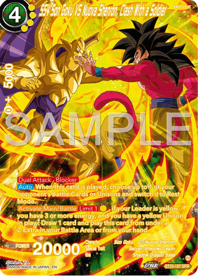 SS4 Son Goku Vs Nuova Shenron, Clash With a Soldier [SPR] BT25-107