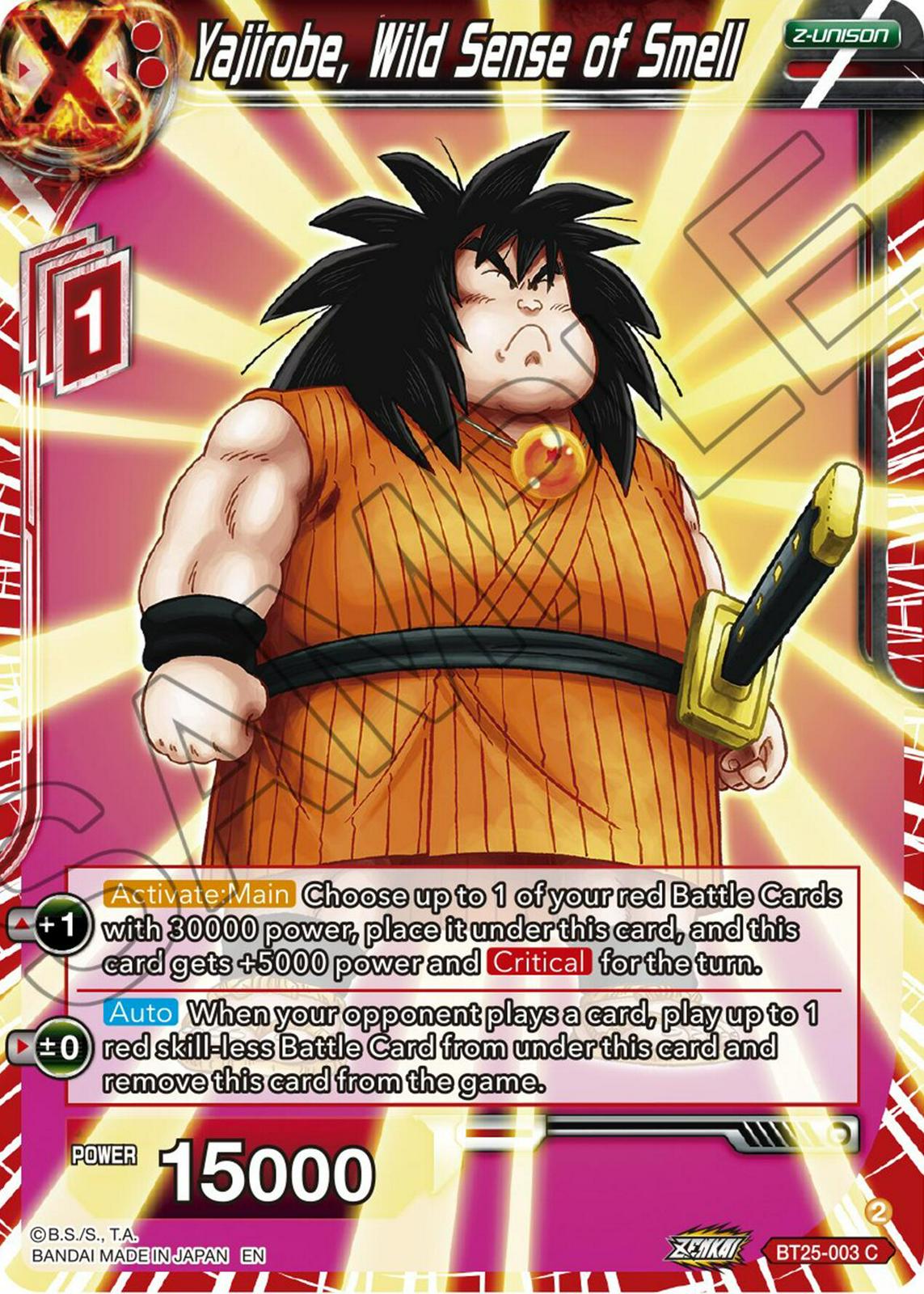 Yajirobe, Wild Sense of Smell BT25-003