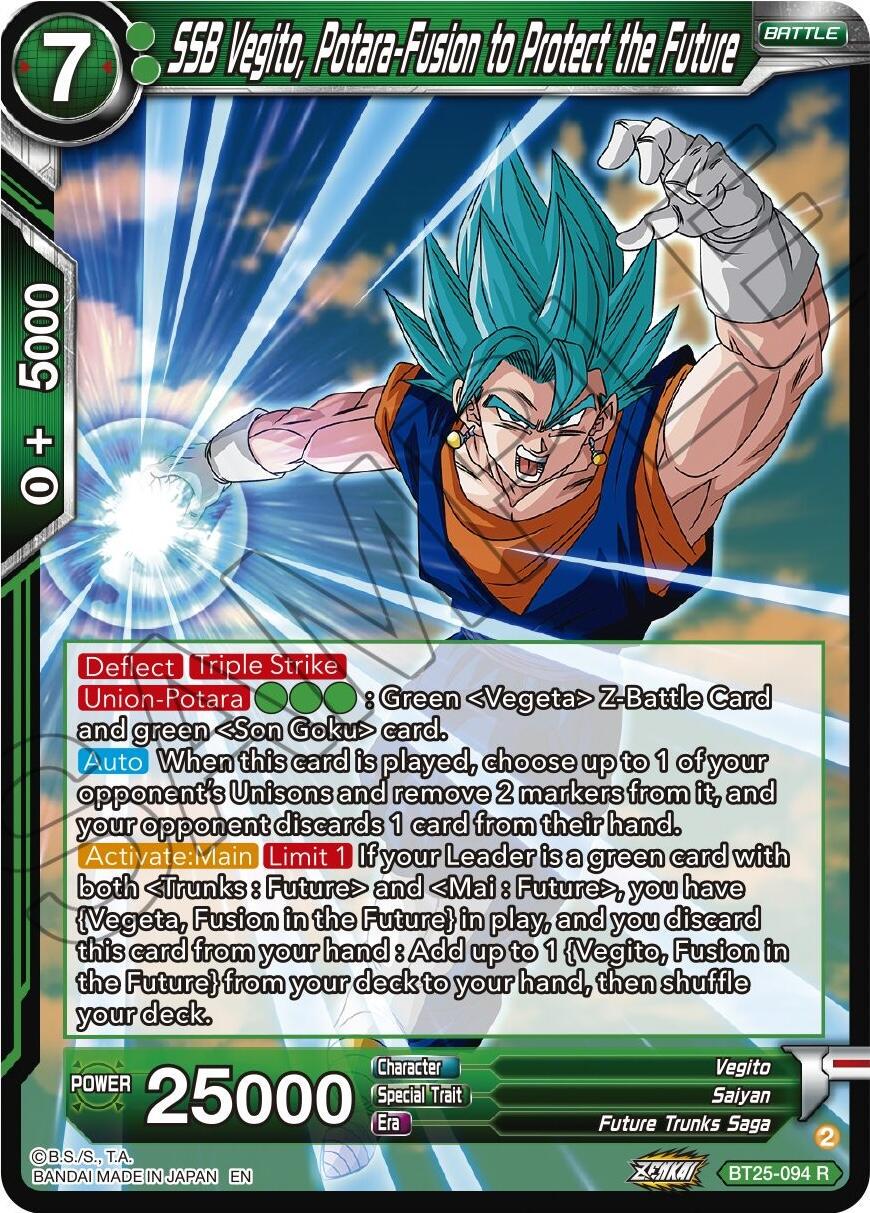 SSB Vegito, Potara-Fusion to Protect the Future BT25-094
