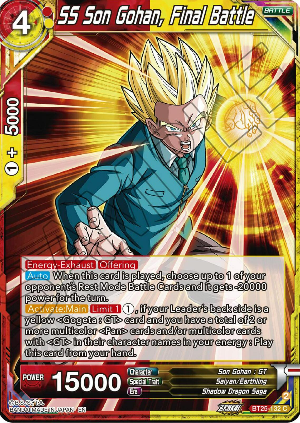 SS Son Gohan, Final Battle BT25-132