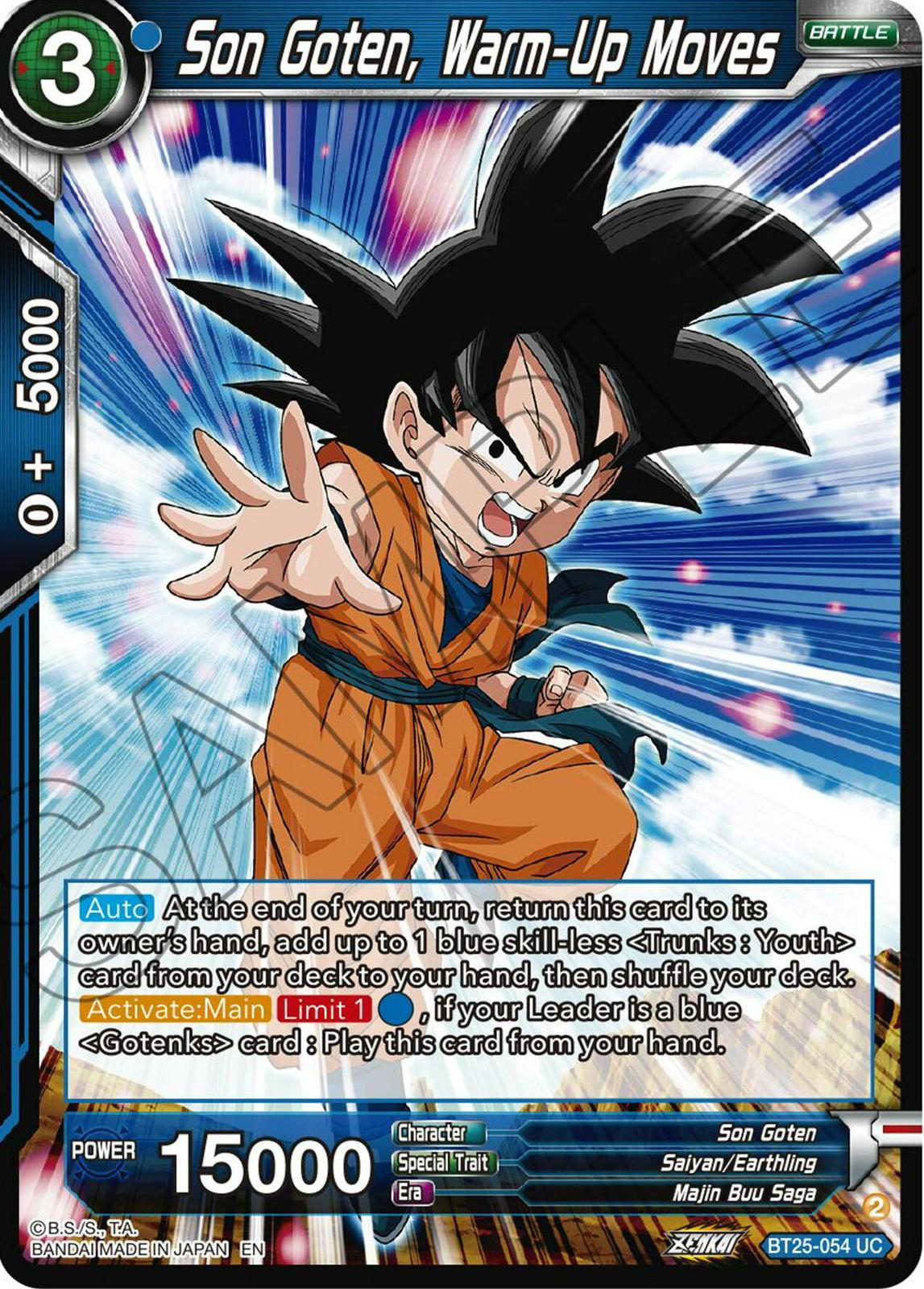 Son Goten, Warm-Up Moves BT25-054