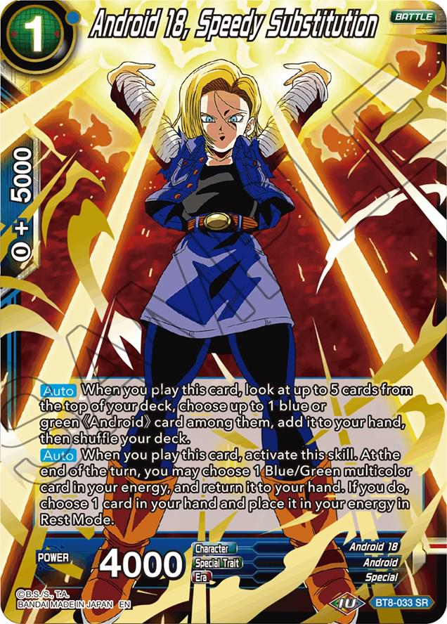 Android 18, Speedy Substitution BT8-033