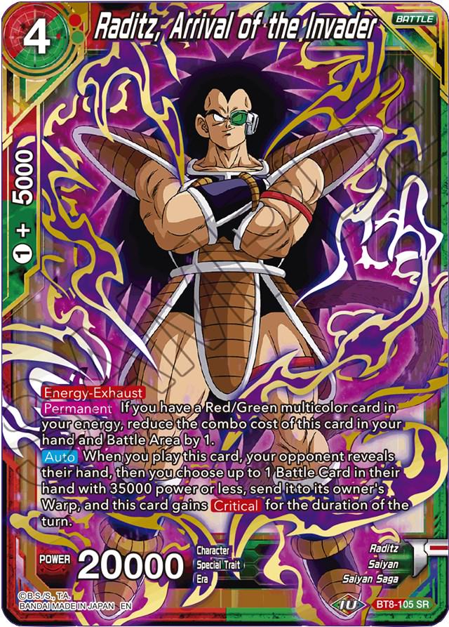 Raditz, Arrival of the Invader BT8-105