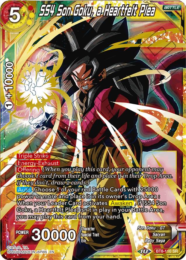 SS4 Son Goku, a Heartfelt Plea BT8-110