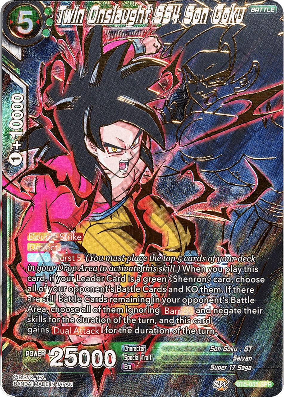 Twin Onslaught SS4 Son Goku [SPR] BT5-055