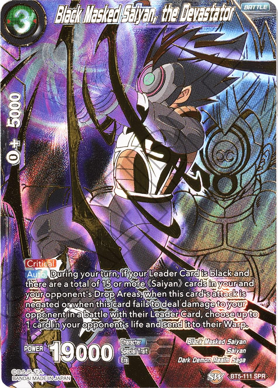 Black Masked Saiyan, the Devastator [SPR] BT5-111