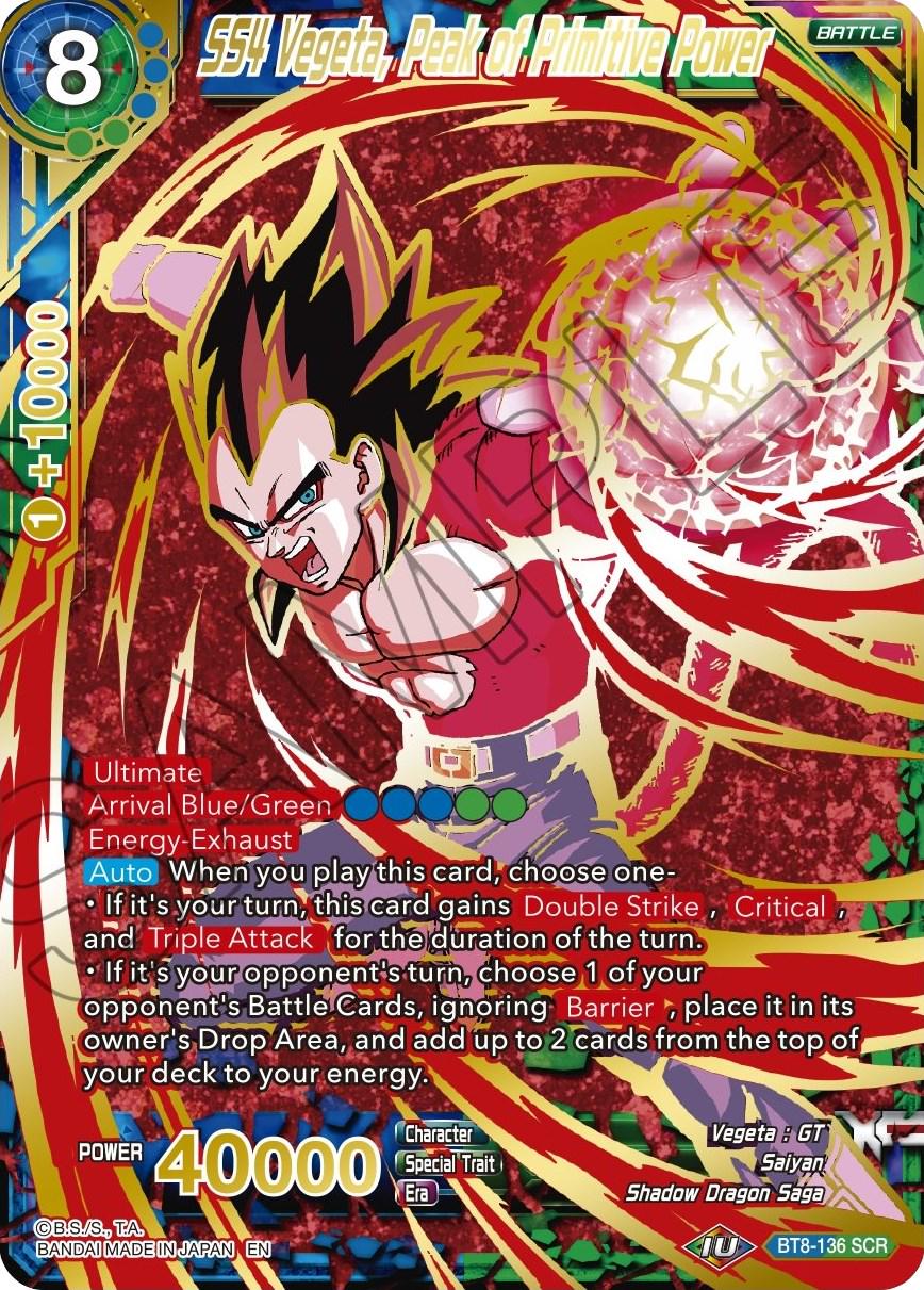 SS4 Vegeta, Peak of Primitive Power [Gold Stamped Foil] BT8-136