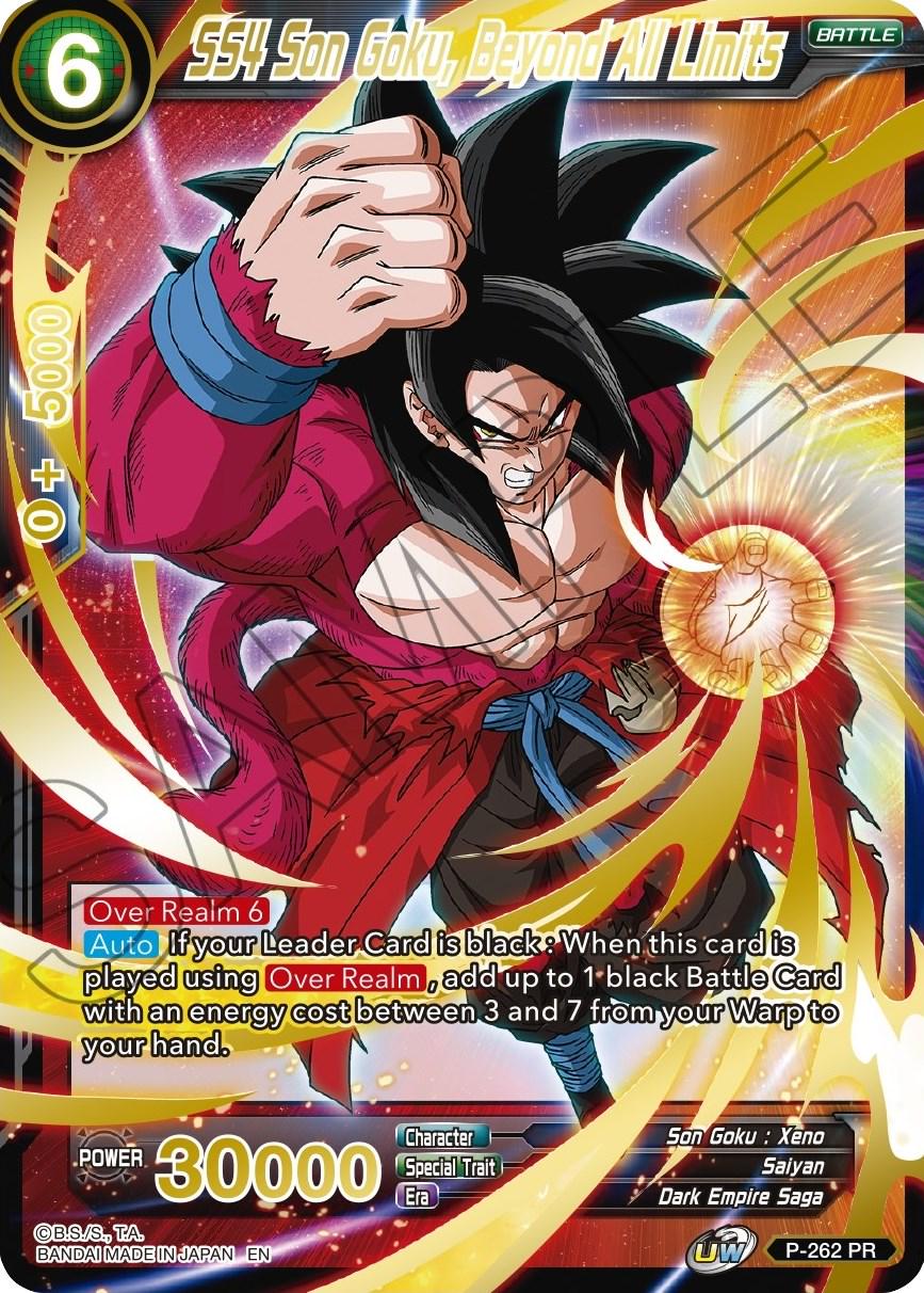 SS4 Son Goku, Beyond All Limits [Gold Stamped Foil] P-262