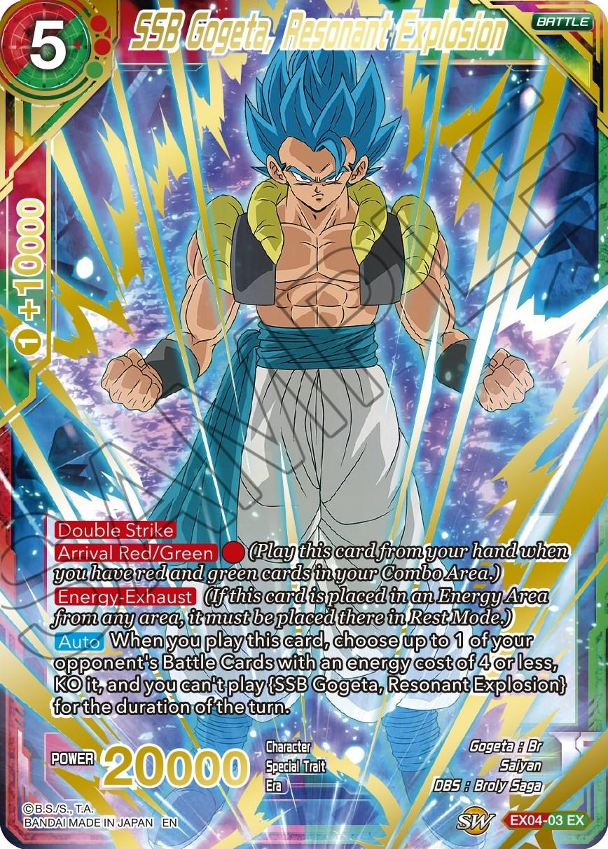 SSB Gogeta, Resonant Explosion [Gold Stamped Foil] EX04-03