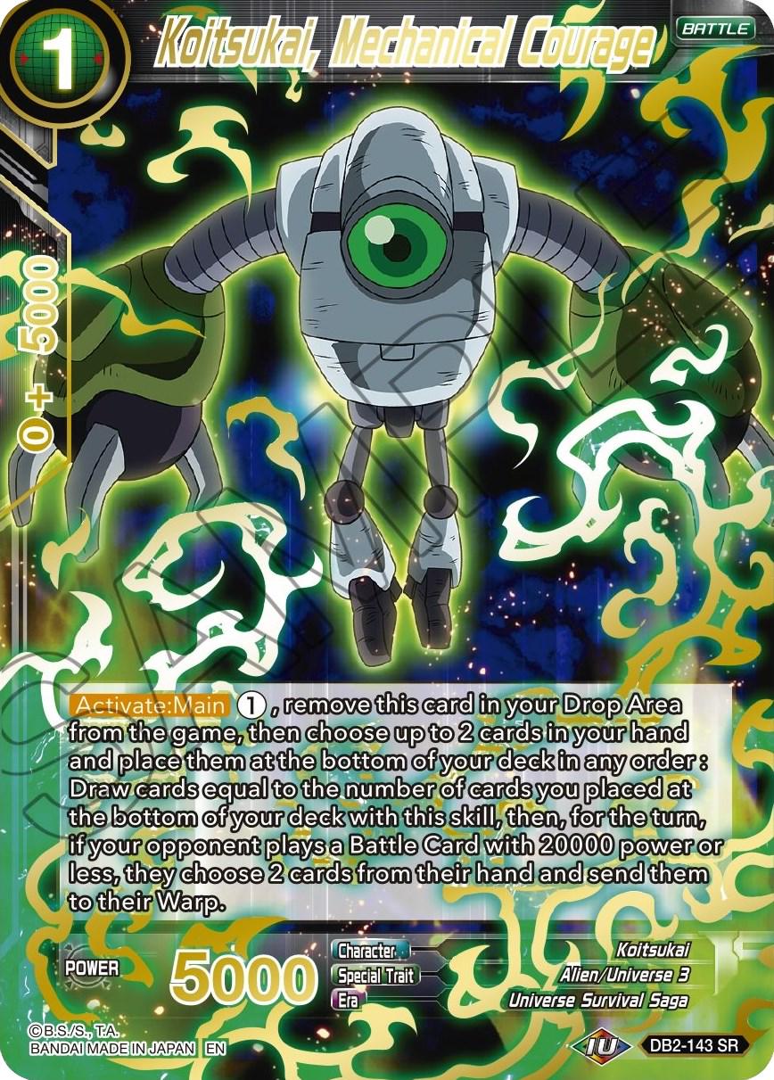 Koitsukai, Mechanical Courage [Gold Stamped Foil] DB2-143