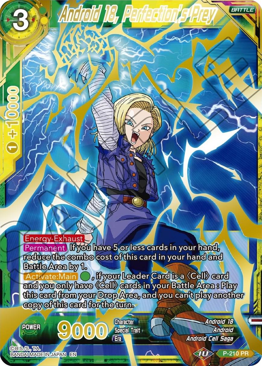 Android 18, Perfection's Prey [Gold Stamped Foil] P-210