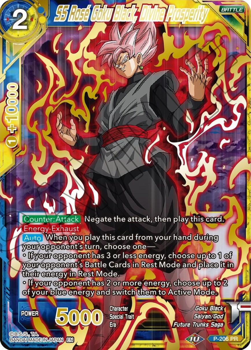 SS Rose Goku Black, Divine Prosperity [Gold Stamped Foil] P-206