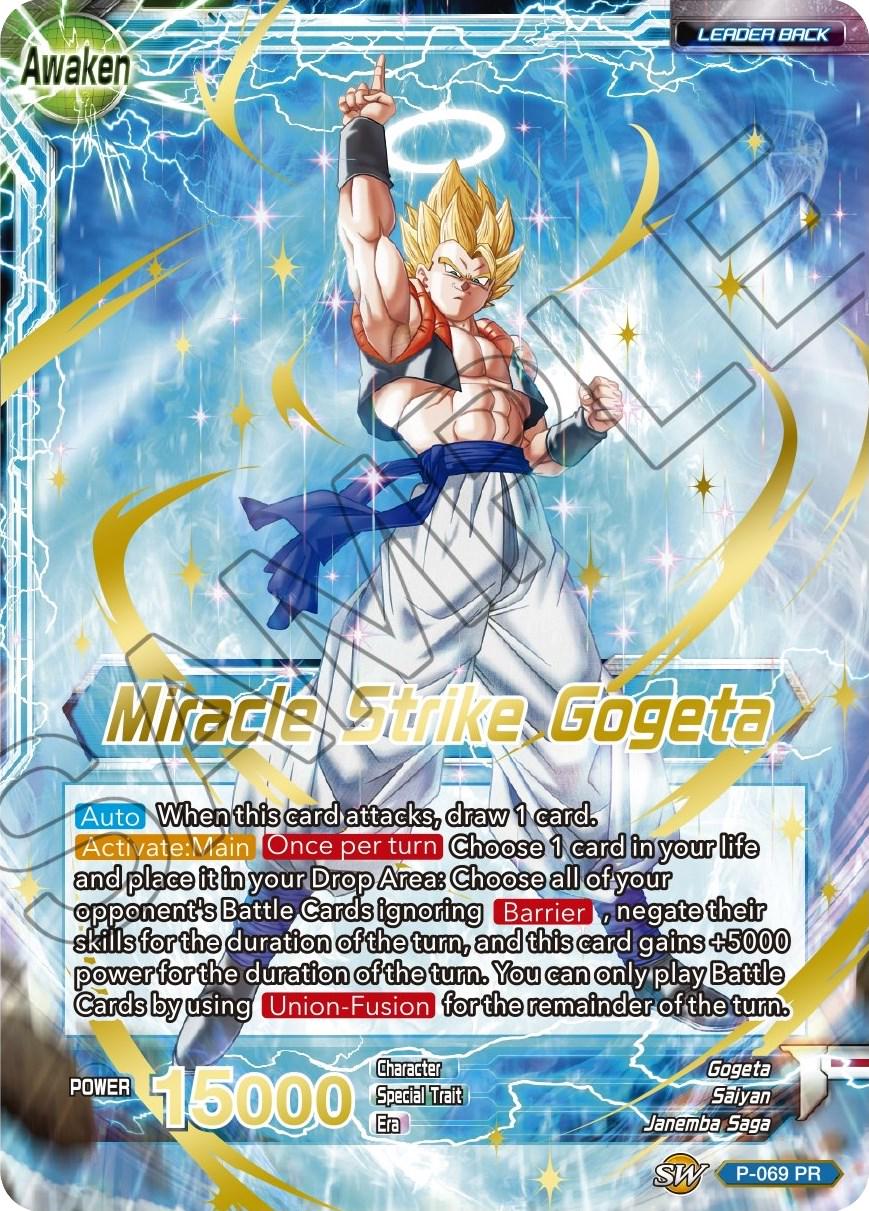 Son Goku & Vegeta // Miracle Strike Gogeta [Gold Stamped Foil] P-069