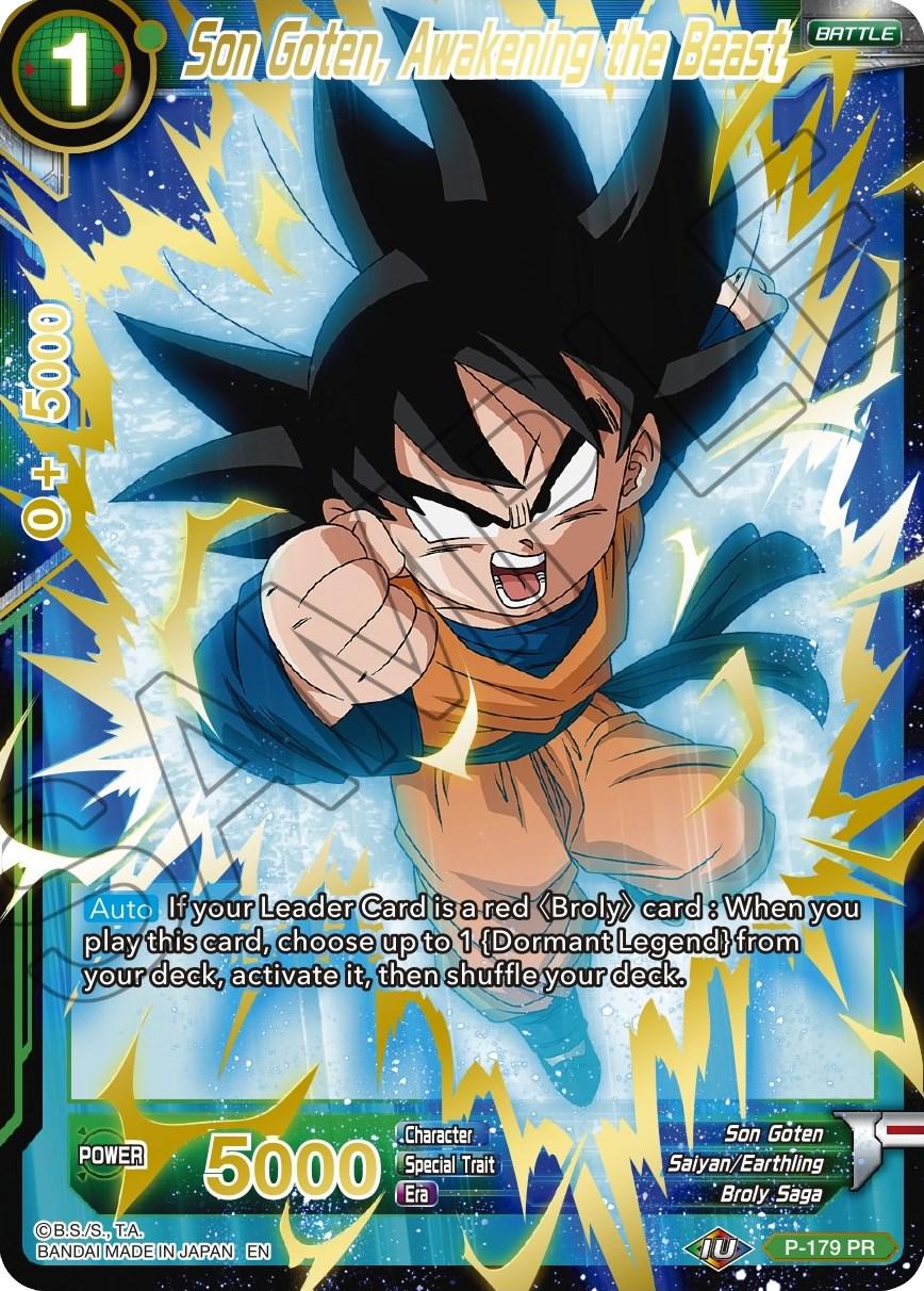 Son Goten, Awakening the Beast [Gold Stamped Foil] P-179