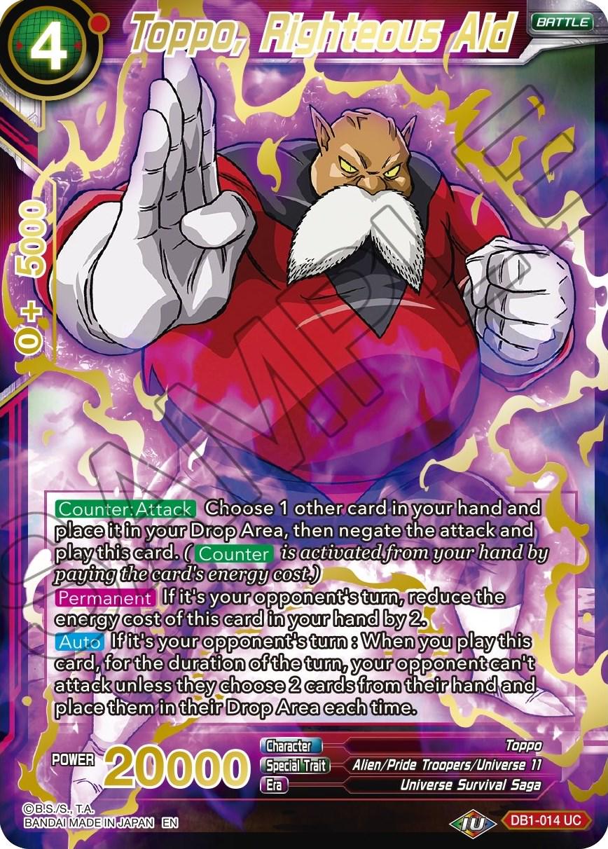 Toppo, Righteous Aid [Gold Stamped Foil] DB1-014