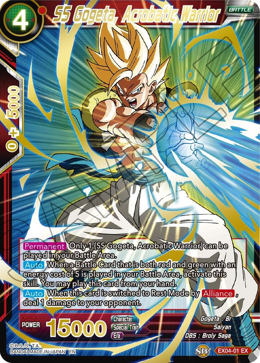 SS Gogeta, Acrobatic Warrior [Gold Stamped Foil] EX04-01