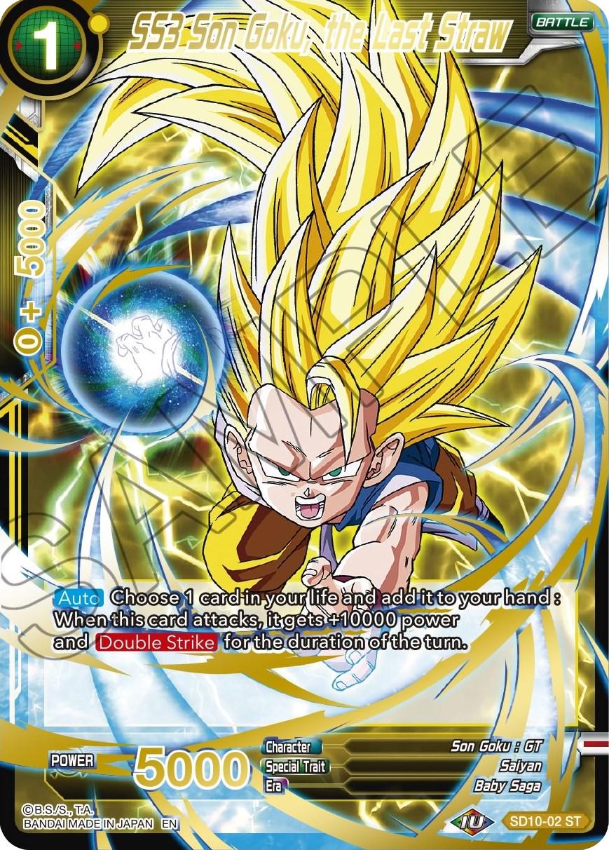 SS3 Son Goku, the Last Straw [Gold Stamped Foil] SD10-02